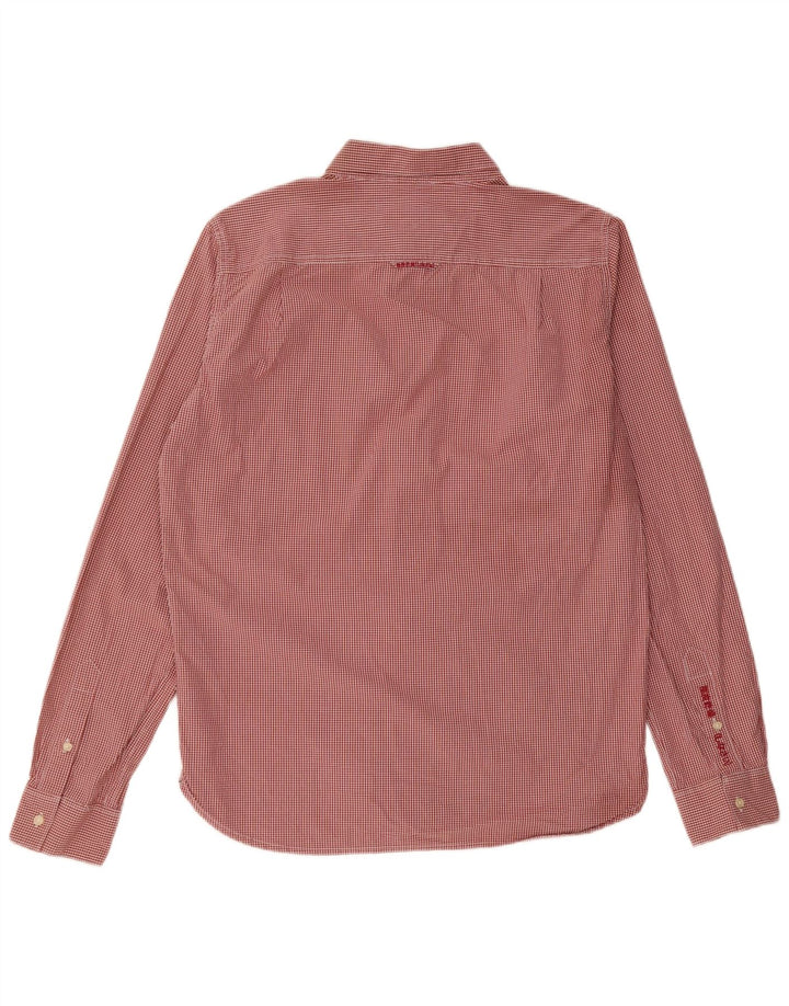 SUPERDRY Mens Shirt XL Red Gingham Cotton