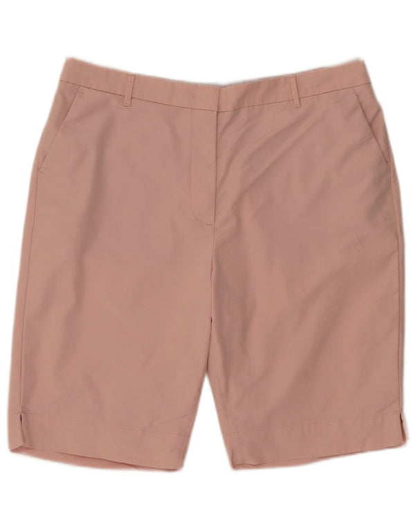 Marks & Spencer ženske chino kratke hlače UK 16 Large W36 Pink Pamuk