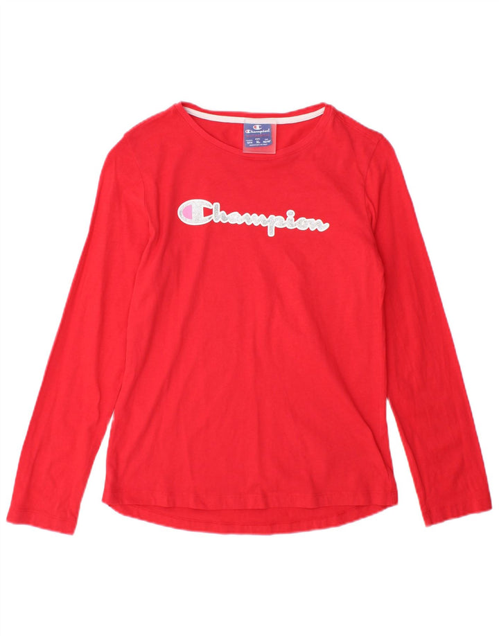 Champion Boys Graphic Majica dugih rukava 13-14 godina XL crvena