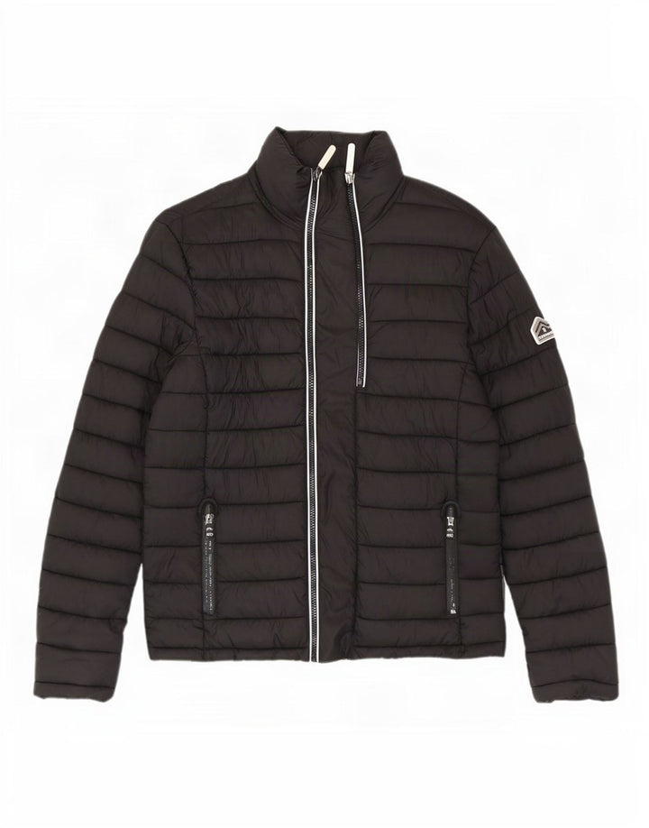 Superdry muška podstavljena jakna UK 38 srednje crni najlon