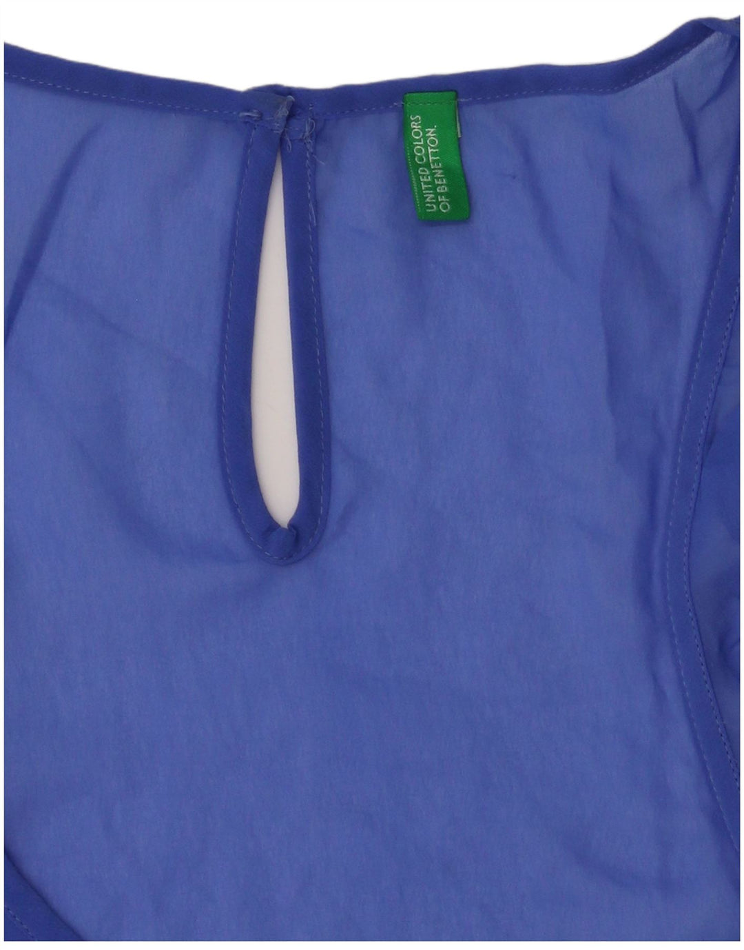 Benetton ženski gornji dio bluze bez rukava UK 16 Large Blue