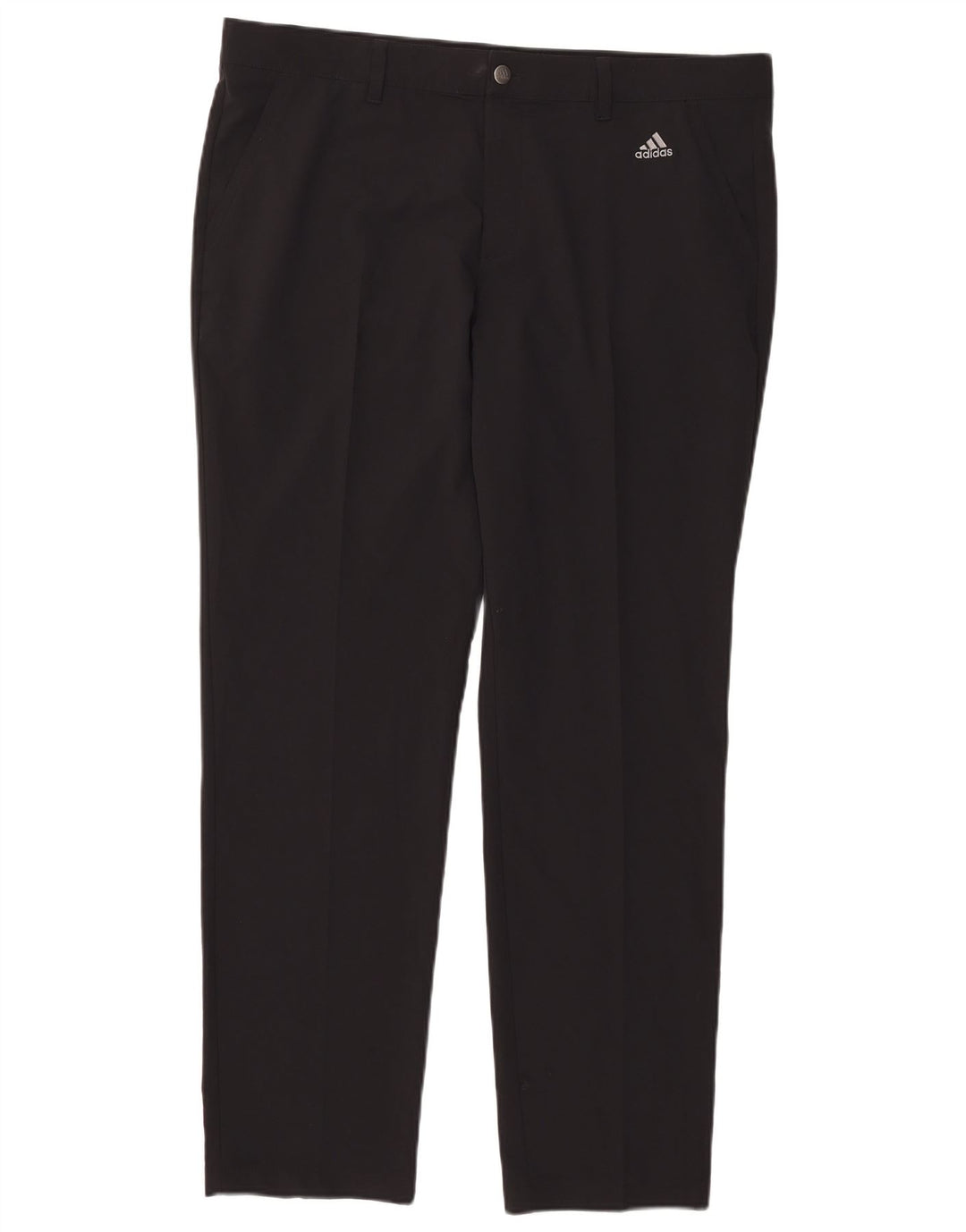 Adidas muške uske chino hlače W38 L32 crni poliester