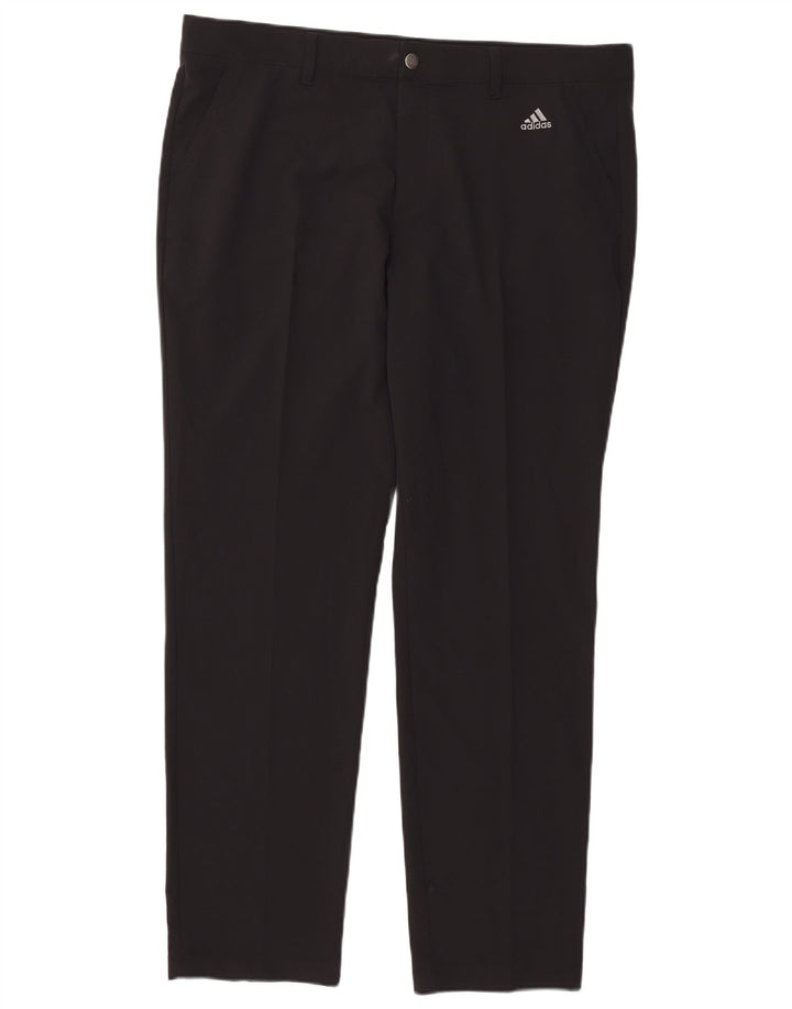 Adidas muške uske chino hlače W38 L32 crni poliester