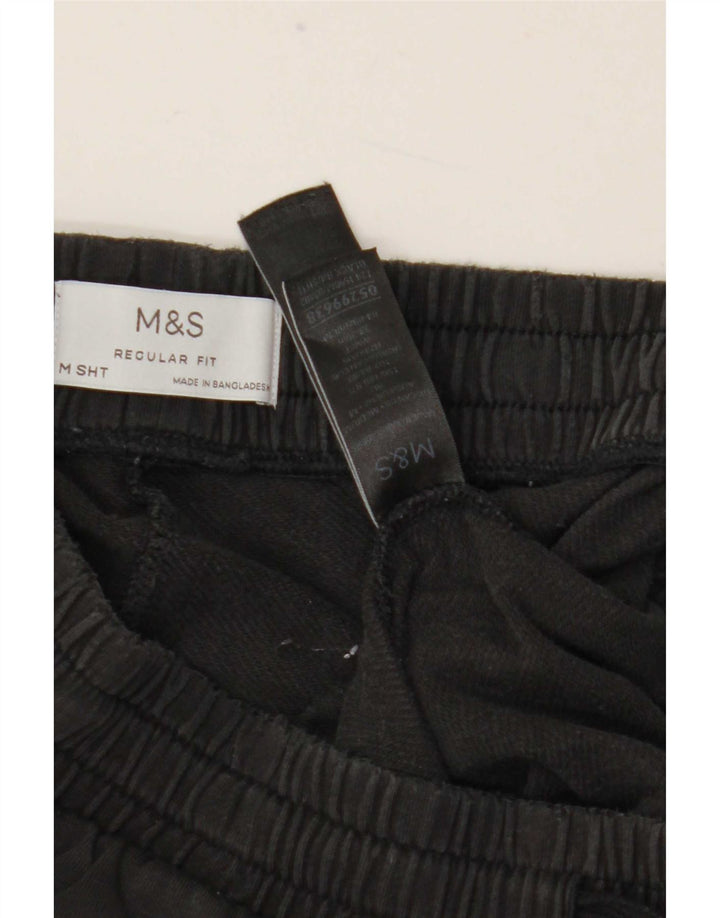 Marks & Spencer muške trenirke srednjeg kroja srednje crne pamučne hlače