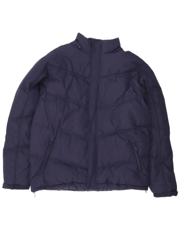 Fila muška podstavljena jakna UK 44 2XL tamnoplavi poliester