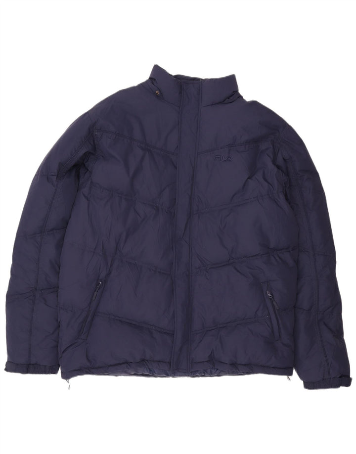 Fila muška podstavljena jakna UK 44 2XL tamnoplavi poliester
