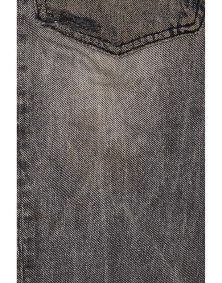 Diesel muške distressed cargo ravne traperice W32 L34 plavi pamuk