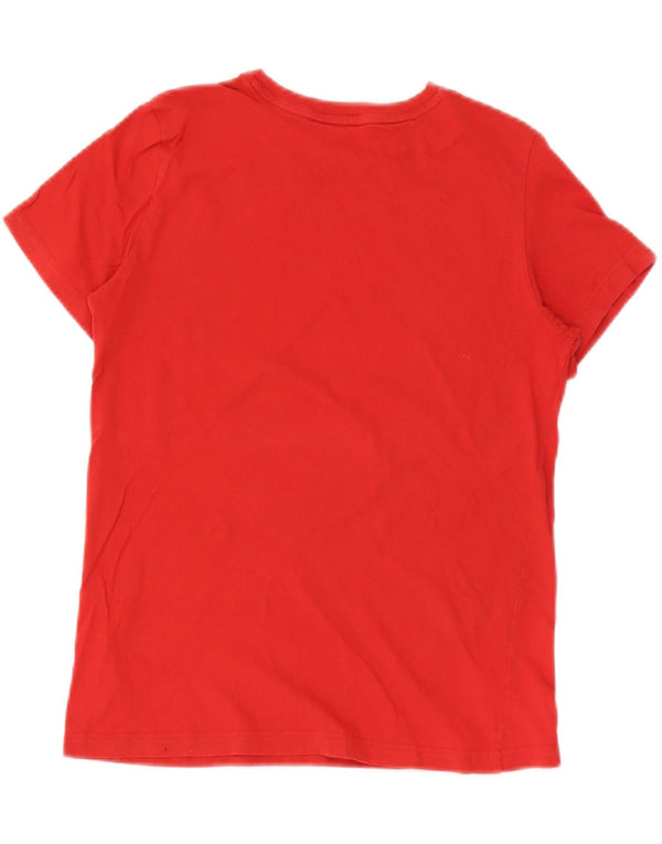 Puma Boys Graphic T-Shirt Top 13-14 Years Large Red Pamuk