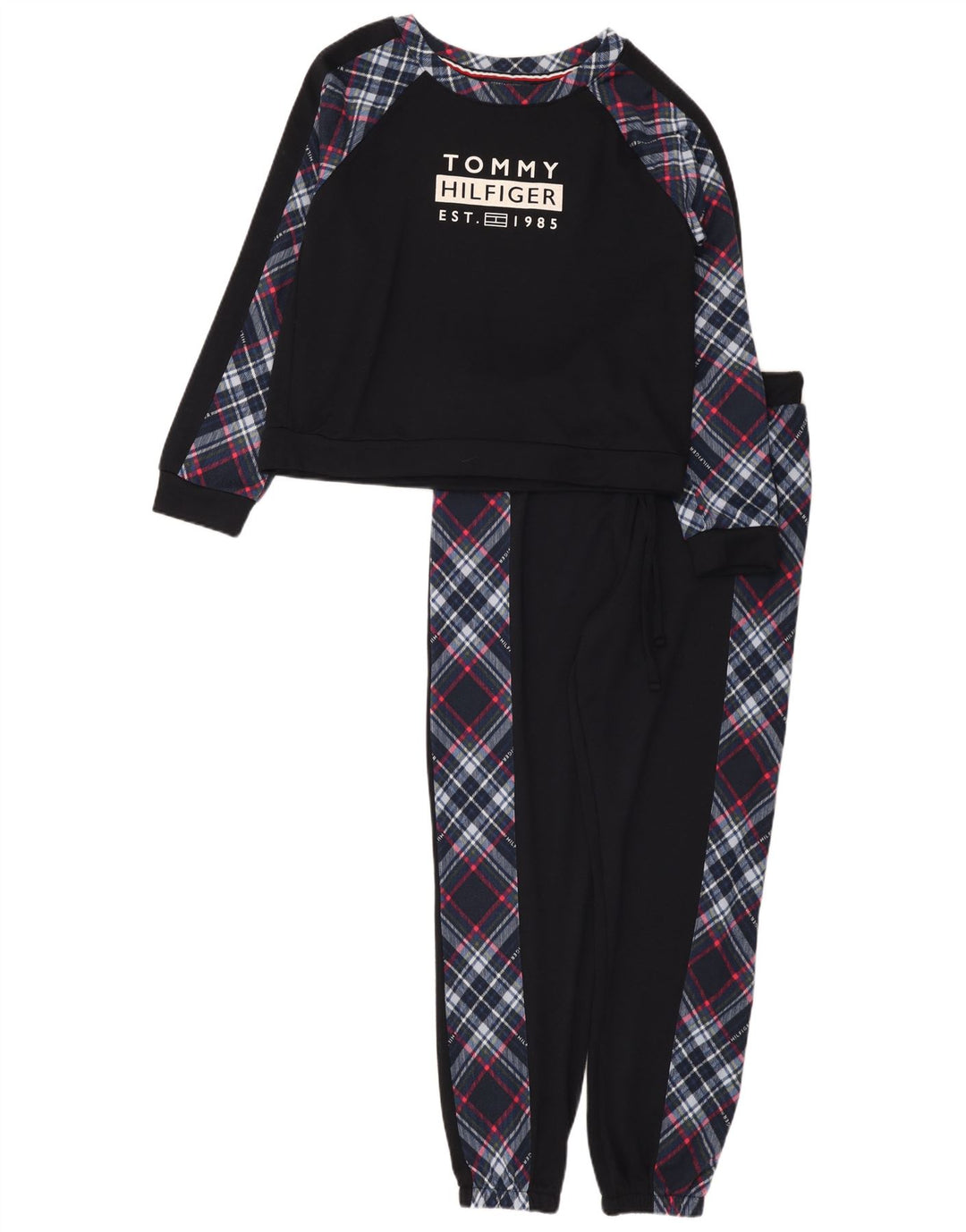 Tommy Hilfiger Ženska puna trenirka s grafičkim motivima UK 14 Srednje tamnoplava karirana