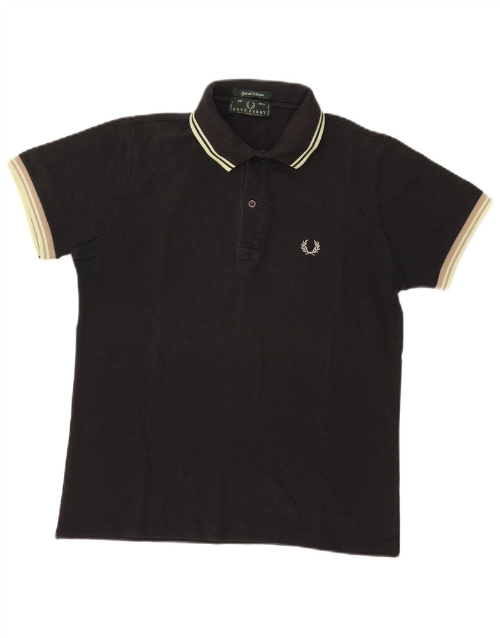 Fred Perry muška polo majica Srednje crni pamuk