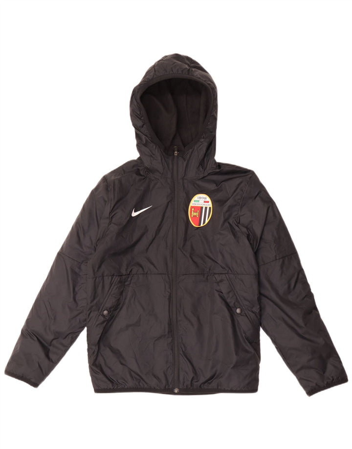 Nike Boys vjetrovka s kapuljačom 12-13 godina srednje crna poliesterska jakna