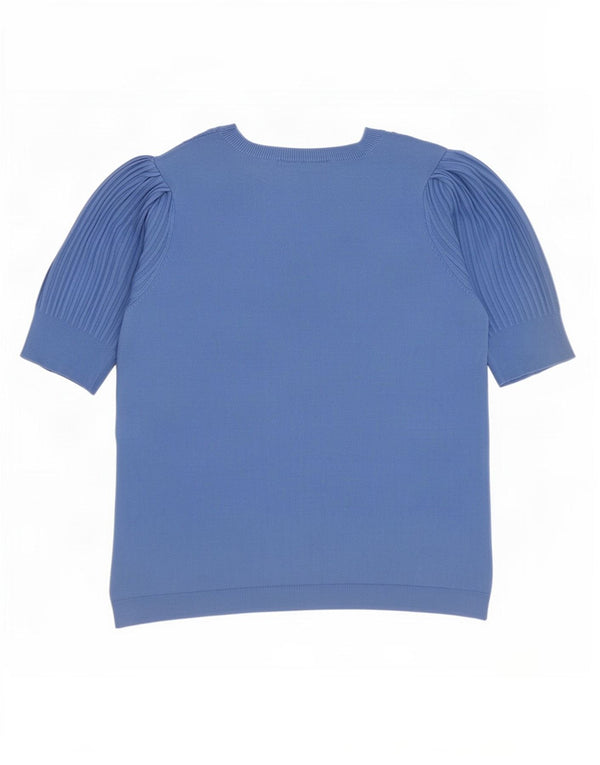 Marks & Spencer ženski džemper s veznim izrezom UK 16 Large Blue