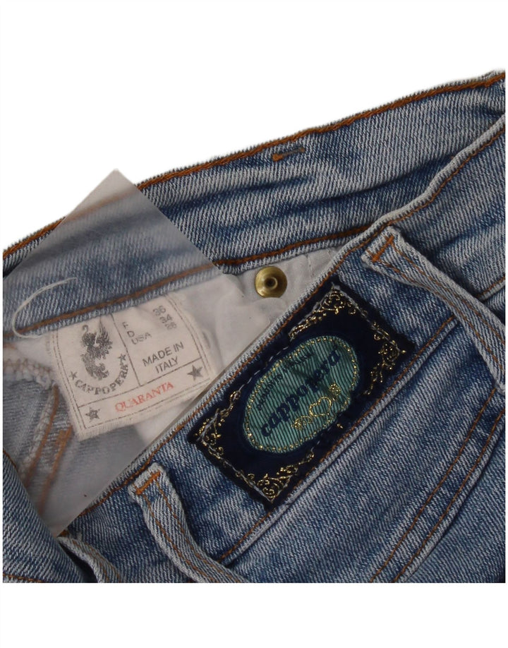 Cappopera ženske uske traperice W26 L25 plavi pamuk