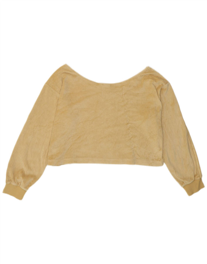 ADIDAS ženska majica s otvorenim ramenima UK 10, mali žuti pamuk