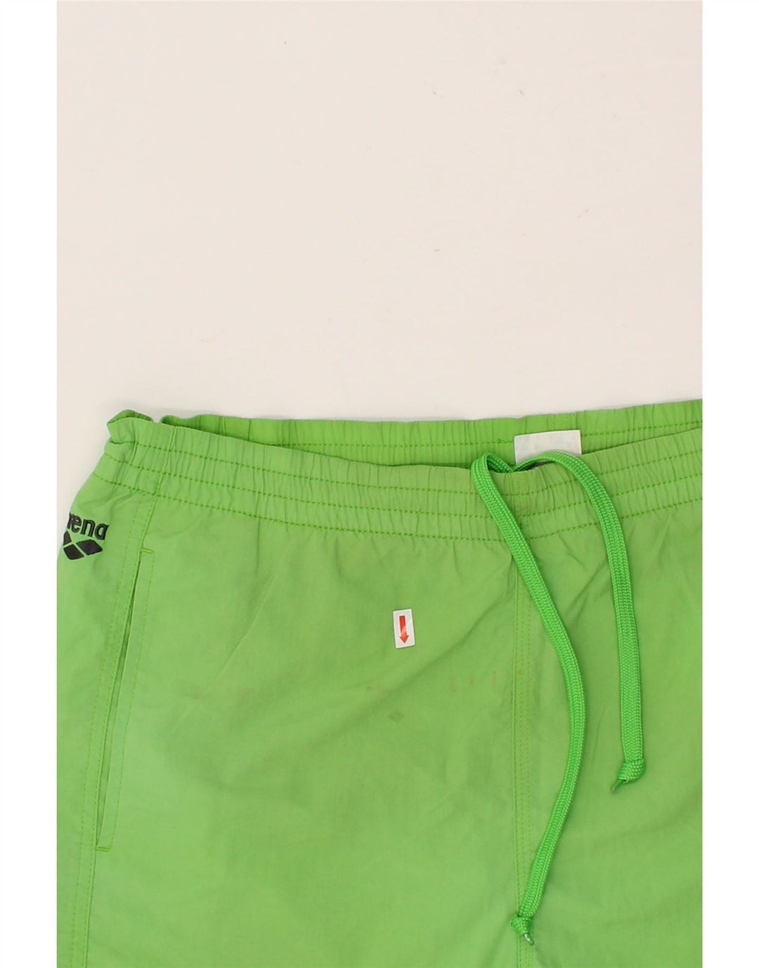ARENA Mens Graphic Sport Shorts Large Green Vintage Arena and Second-Hand Arena from Messina Hembry 
