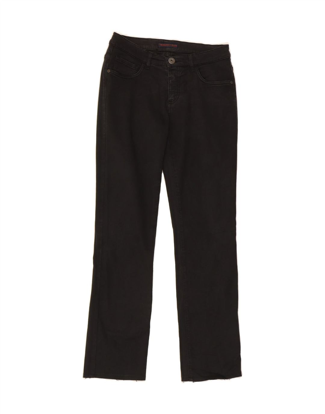 TRUSSARDI Womens Straight Jeans IT 42 Medium W28 L28 Black Vintage Trussardi and Second-Hand Trussardi from Messina Hembry 
