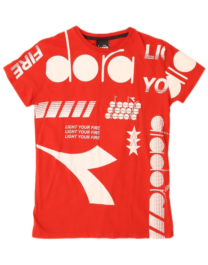 Majica kratkih rukava Diadora Boys Graphic T-Shirt 13-14 Years Red