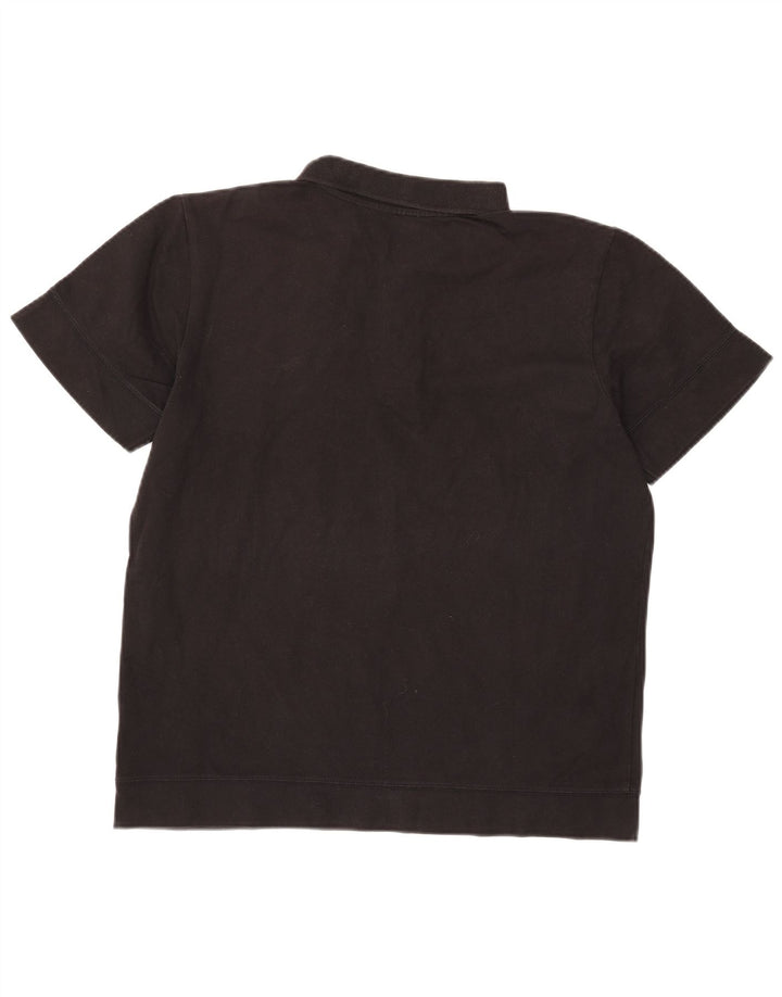 Puma muška polo majica srednje crne pamučne boje