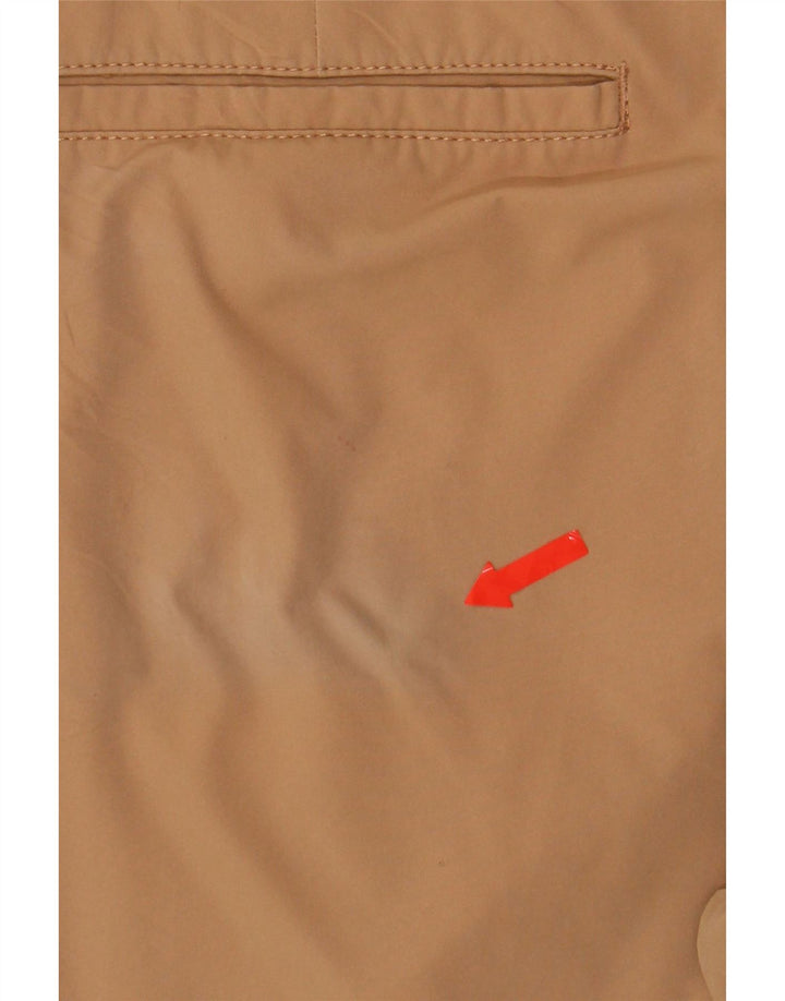 J. CREW Mens Flex Slim Chino Trousers W32 L30 Brown Polyester Vintage J. Crew and Second-Hand J. Crew from Messina Hembry 