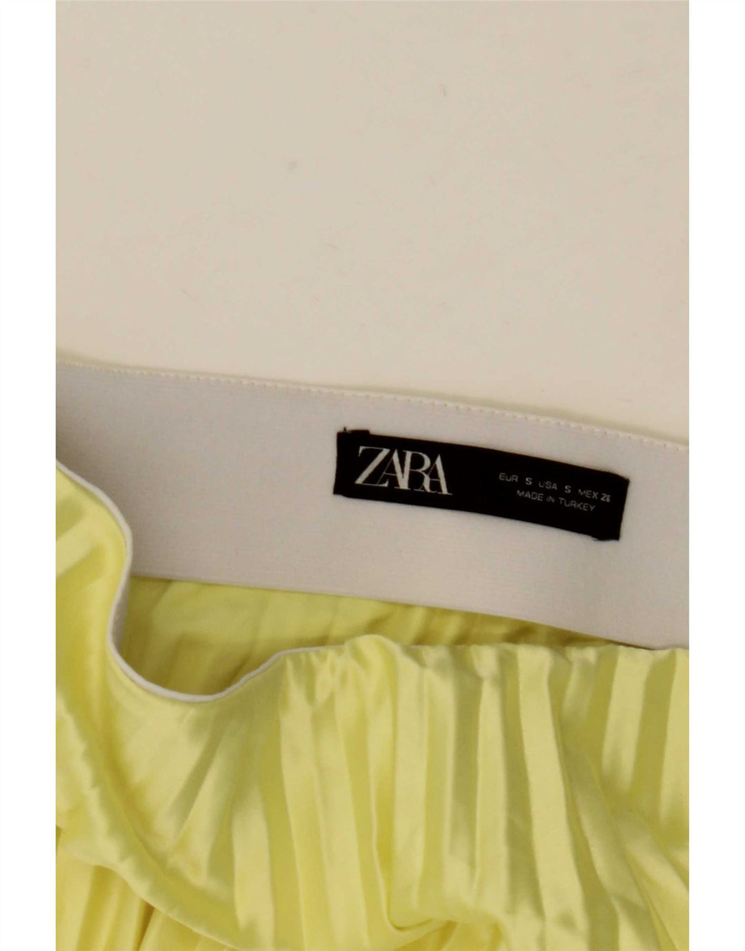 Zara ženska plisirana suknja mala W31 žuta