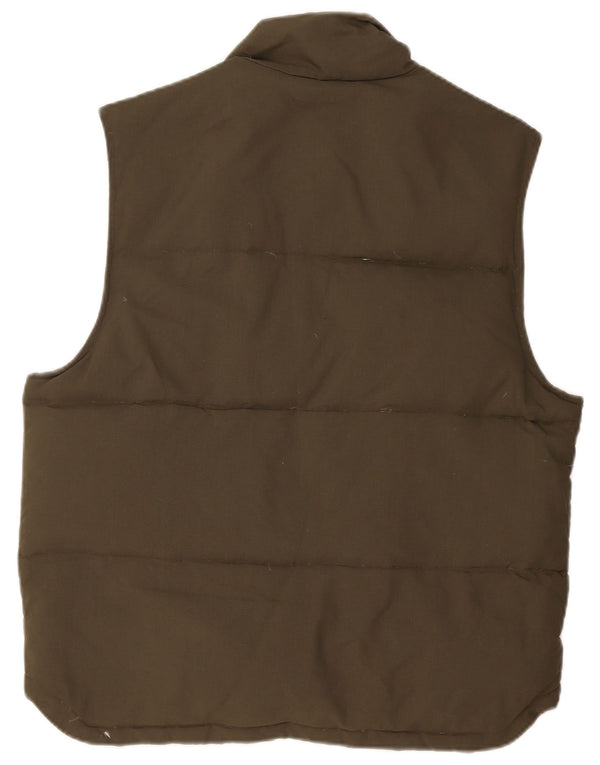 Wrangler Mens Padded Gilet UK 40 Large Kaki