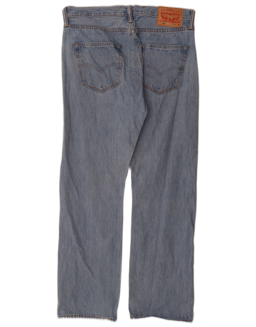 Levi's muške ravne traperice W34 L30 plavi pamuk