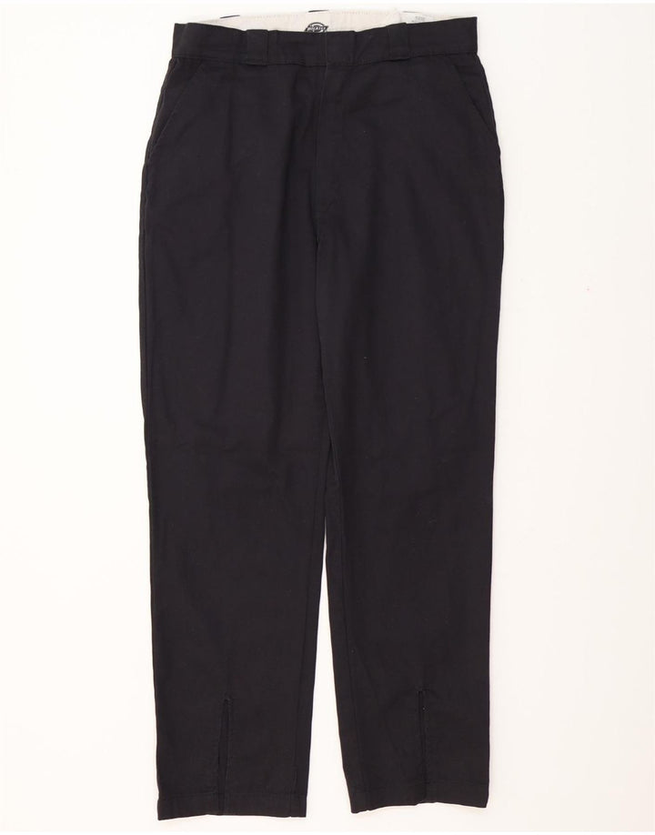 DICKIES Mens Straight Chino Trousers W34 L31  Black Polyester
