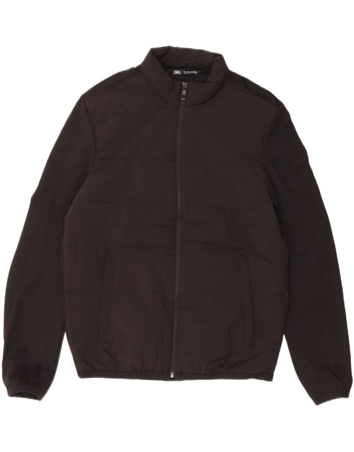 ZARA muška podstavljena jakna UK 38 srednji crni poliester