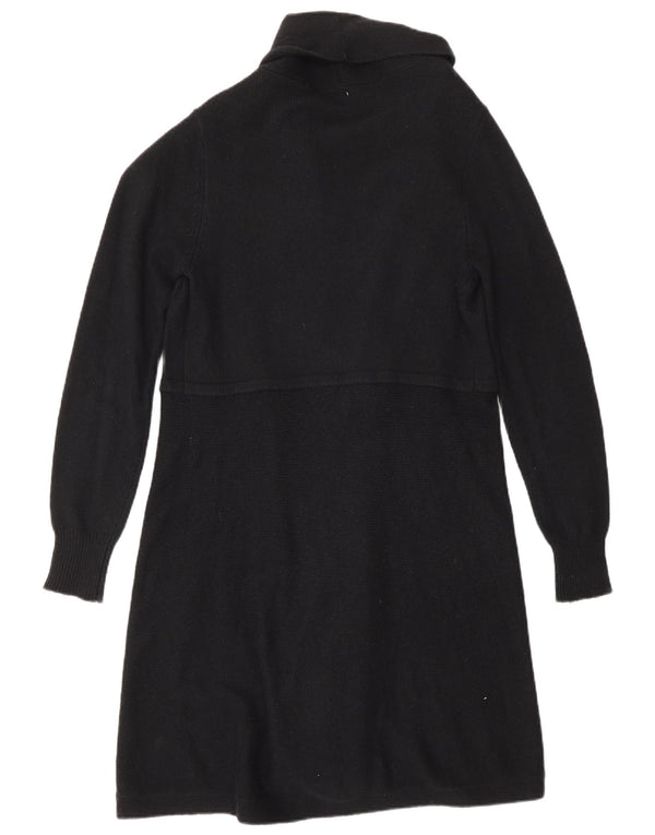 Phase Eight Womens Longline Open Cardigan Sweater UK 12 Medium Black