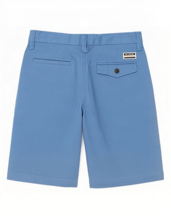 Billabong ženske chino kratke hlače UK 12 srednje W28 plavi pamuk
