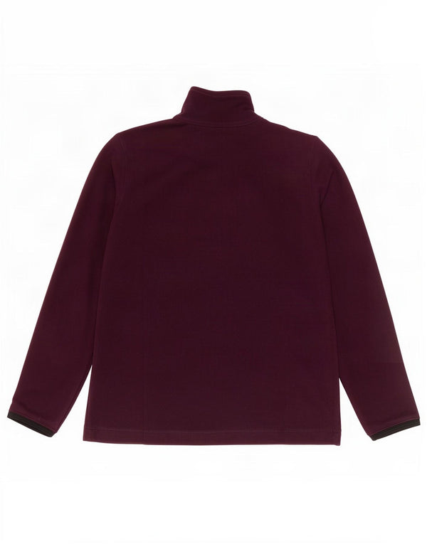 Lotto Womens Zip Neck Fleece Jumper UK 16 Large Purple