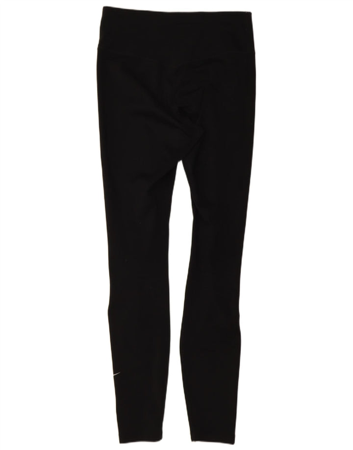 Nike Ženske Dri Fit Leggings UK 8 Male crne poliesterske