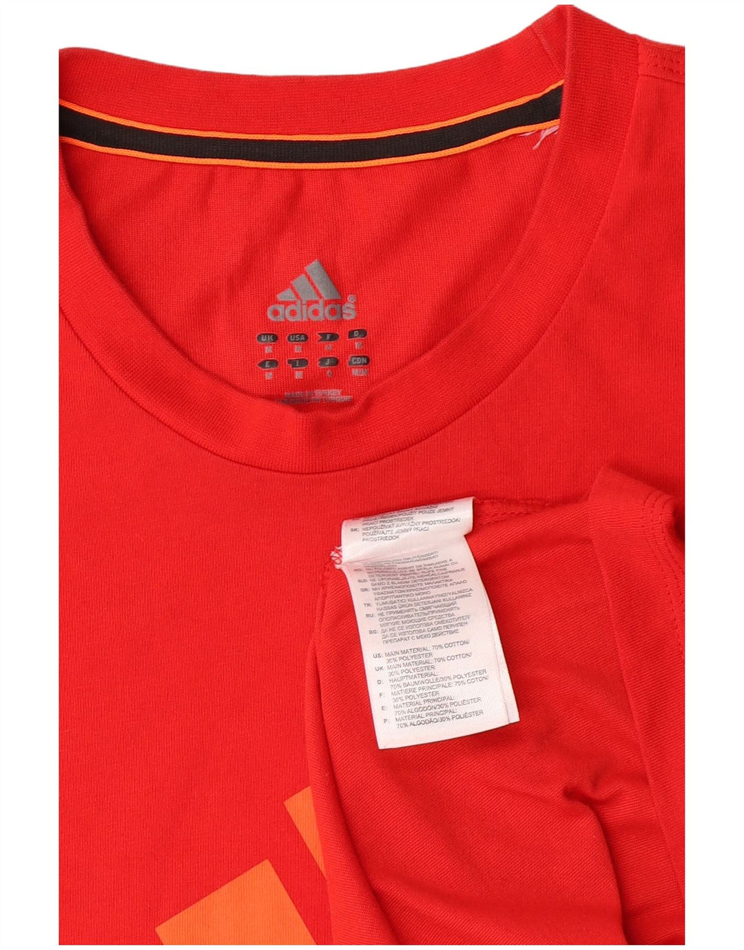 Adidas muška majica kratkih rukava Srednje crveni pamuk