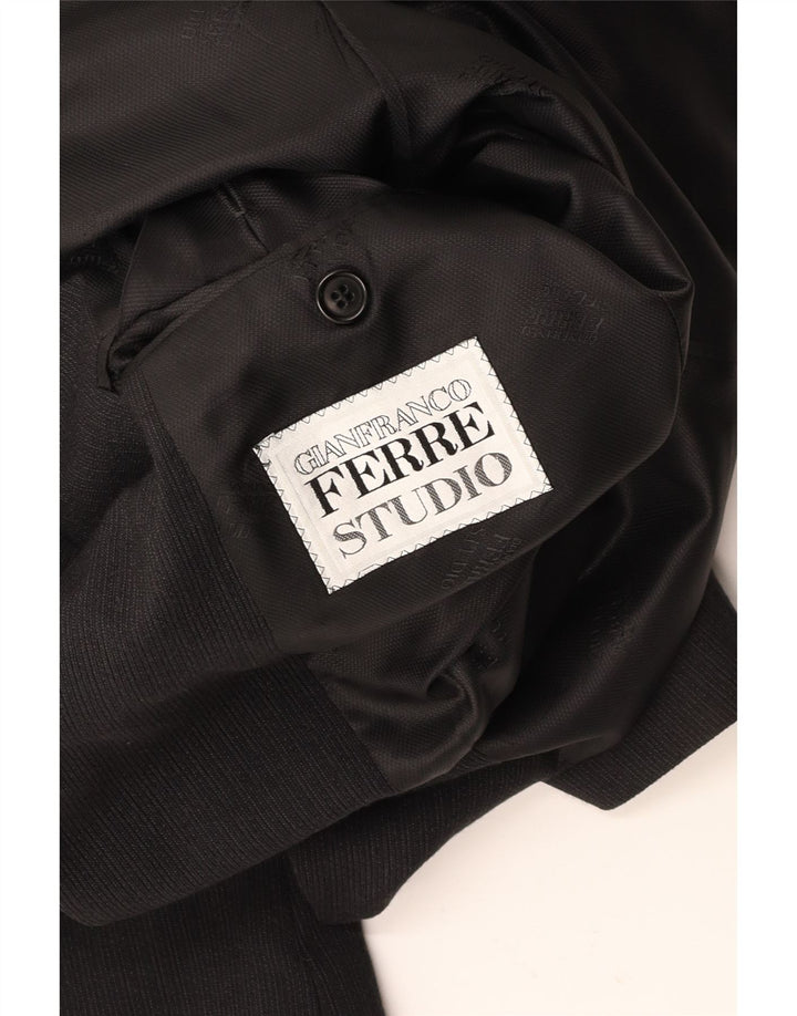 GIANFRANCO FERRE Muška jakna sa 3 gumba UK 38 srednje crne pruge