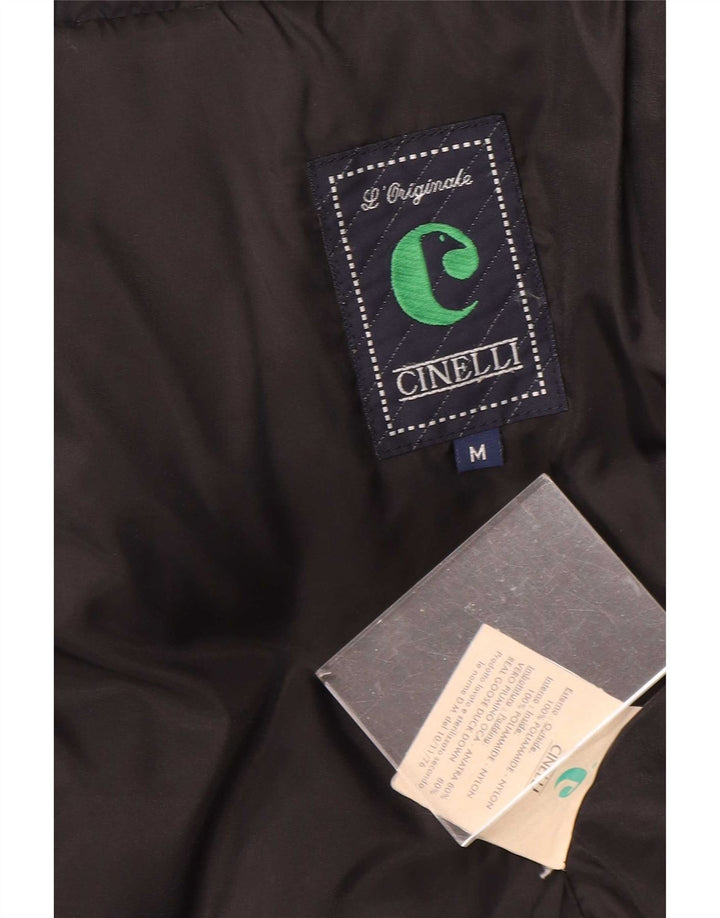 Cinelli muška podstavljena jakna UK 38 srednje crni najlon