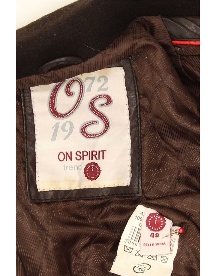 On Spirit muška kožna jakna IT 48 srednje smeđa