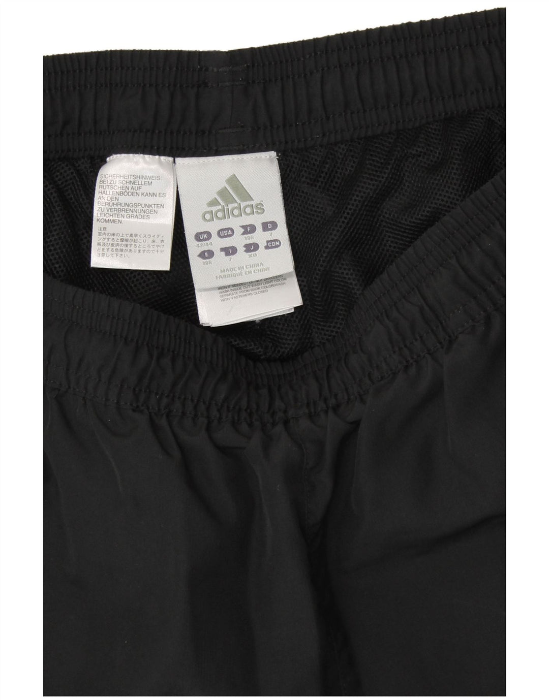 ADIDAS muške trenirke hlače Joggers UK 42/44 veliki crni poliester