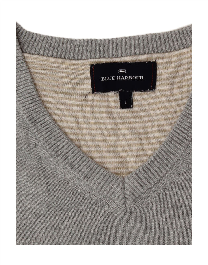 Marks & Spencer muška majica bez rukava s v-izrezom Blue Harbor, velika siva