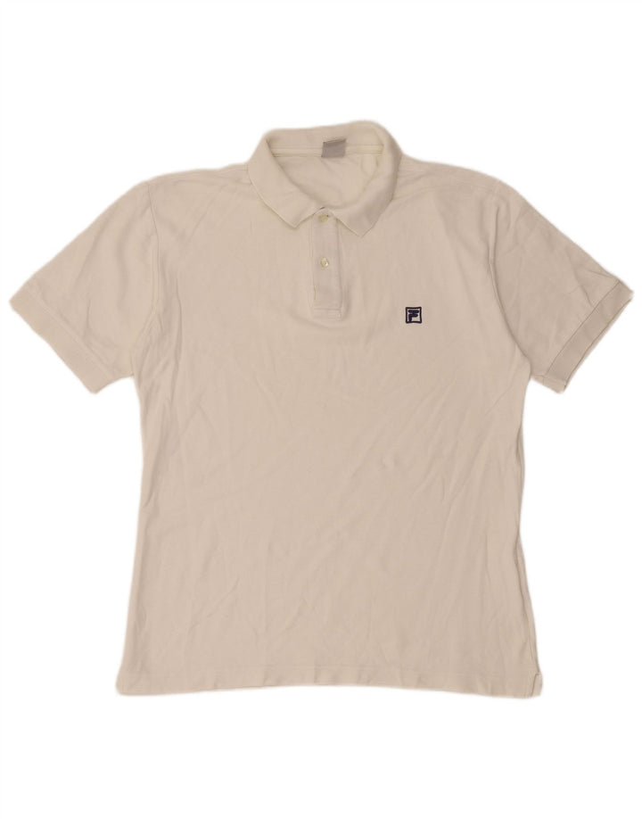 Fila muška polo majica IT 50 Srednje bijeli pamuk