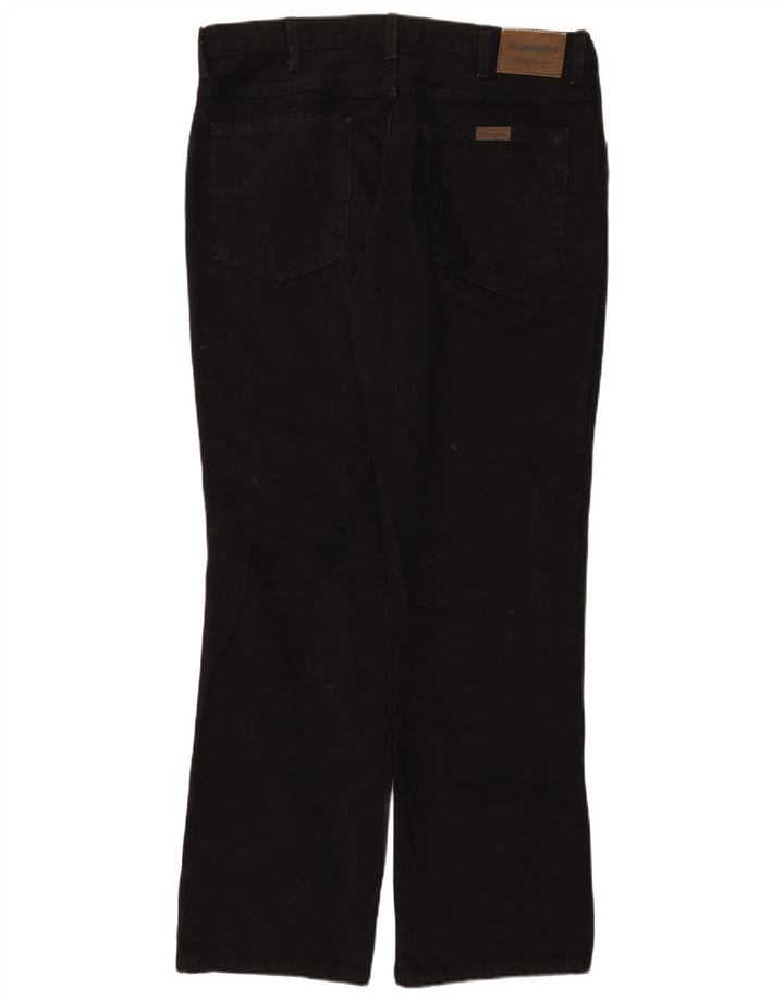 Wrangler muške obične ravne traperice W38 L32 crni pamuk