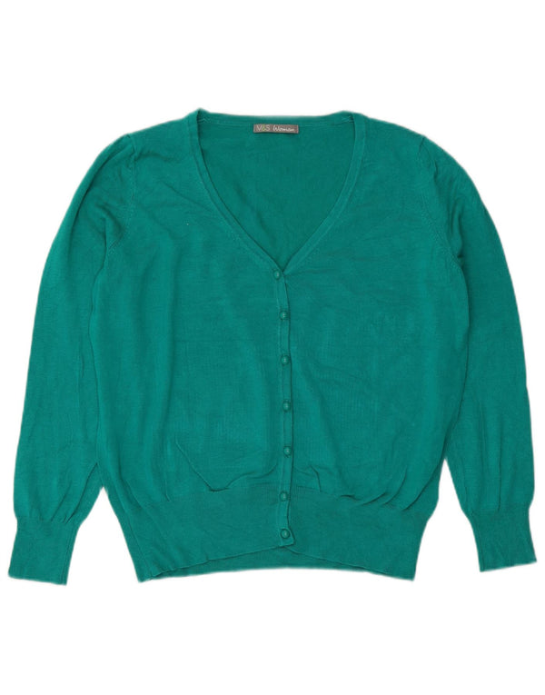 Marks & Spencer ženski kardigan pulover UK 18 XL zelena viskoza