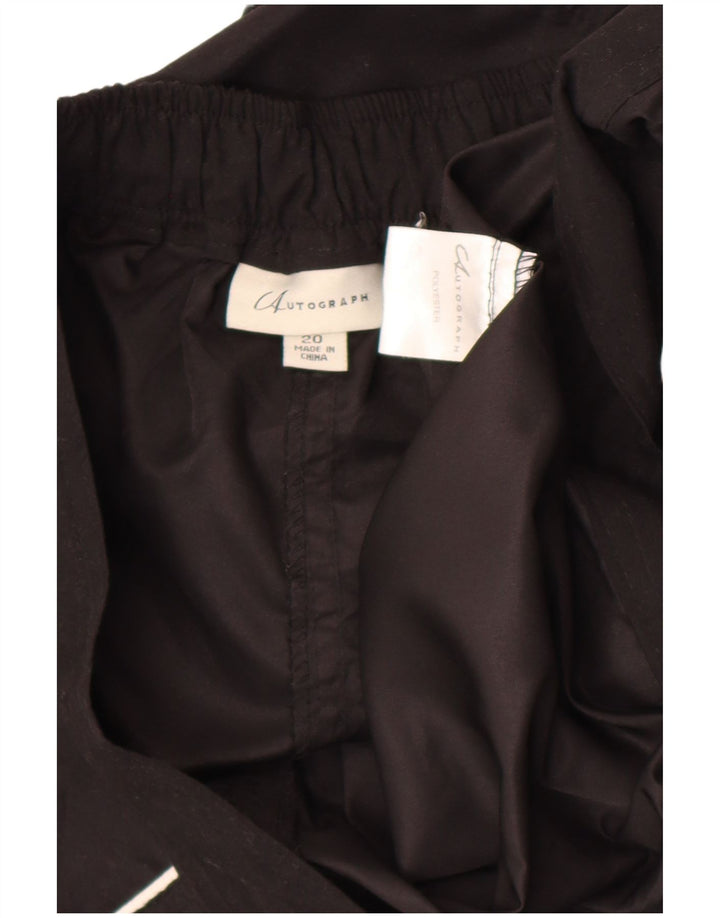 Marks & Spencer ženske kratke hlače za kupanje Autograph UK 20 2XL crni poliester