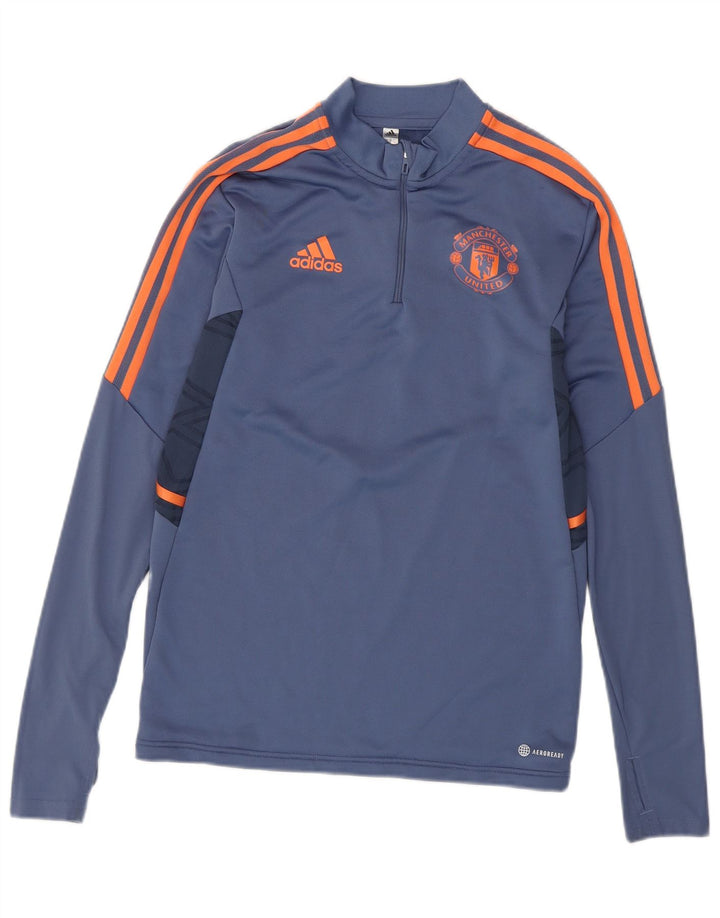 Adidas Muški Manchester United Pulover Trenirka Top Small Blue Colourblock