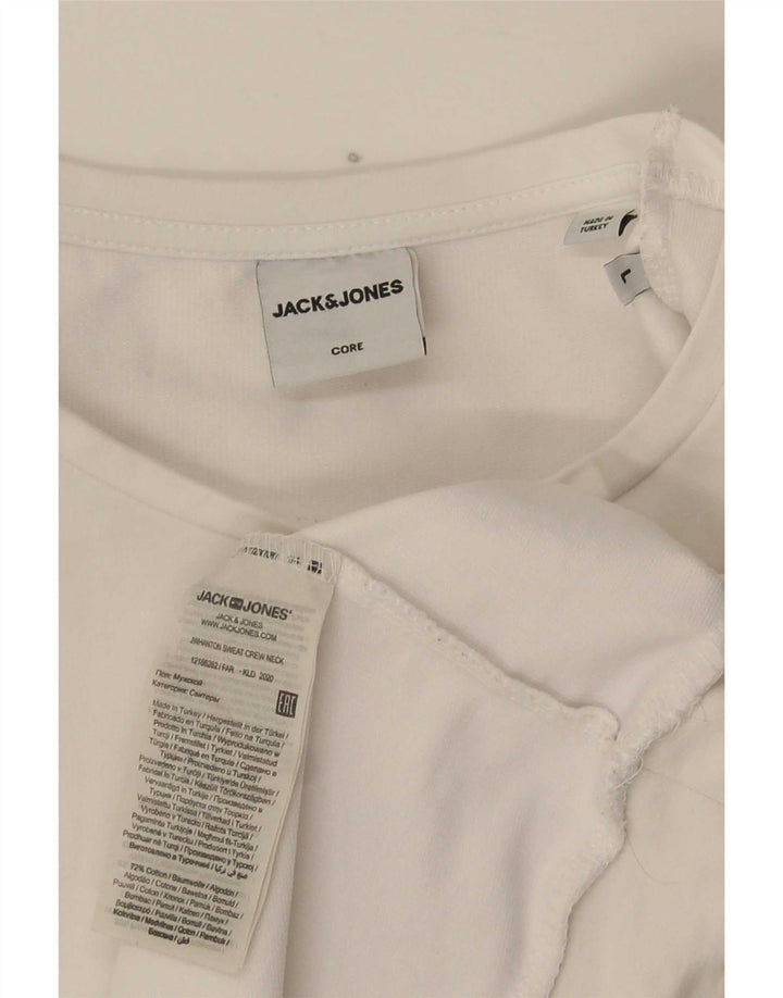 Jack & Jones muški džemper s grafičkim motivima, veliki bijeli pamuk