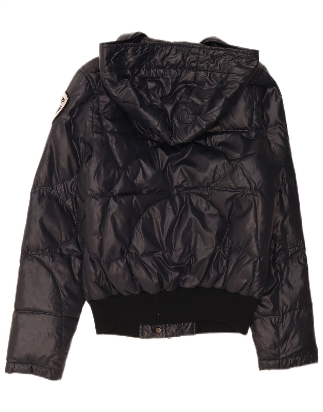 Blauer ženska podstavljena jakna s kapuljačom UK 14 srednje tamnoplavi poliamid