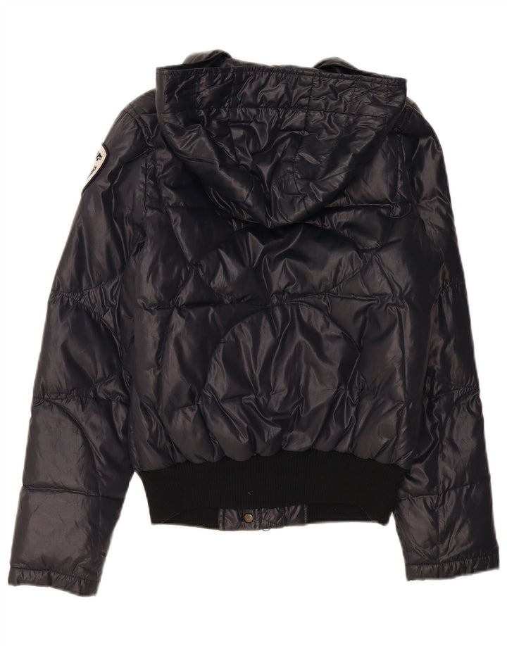 Blauer ženska podstavljena jakna s kapuljačom UK 14 srednje tamnoplavi poliamid