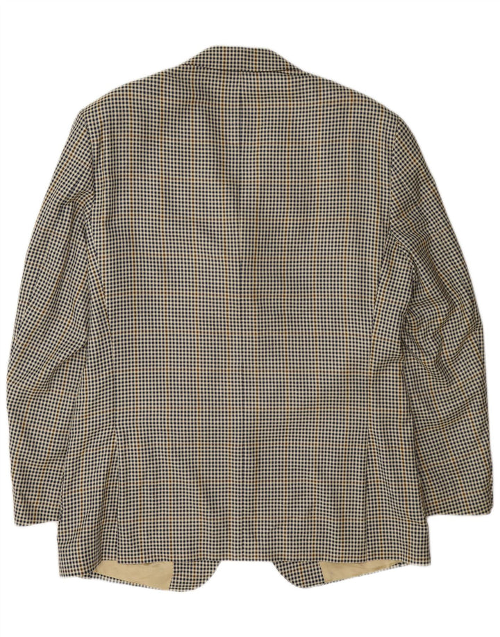 Massimo Dutti Muška jakna sa 3 gumba UK 40 Large Beige Houndstooth