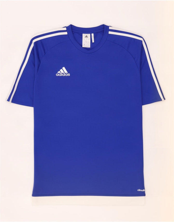 Adidas muška Climalite majica kratkih rukava Medium Blue Colourblock Poliester