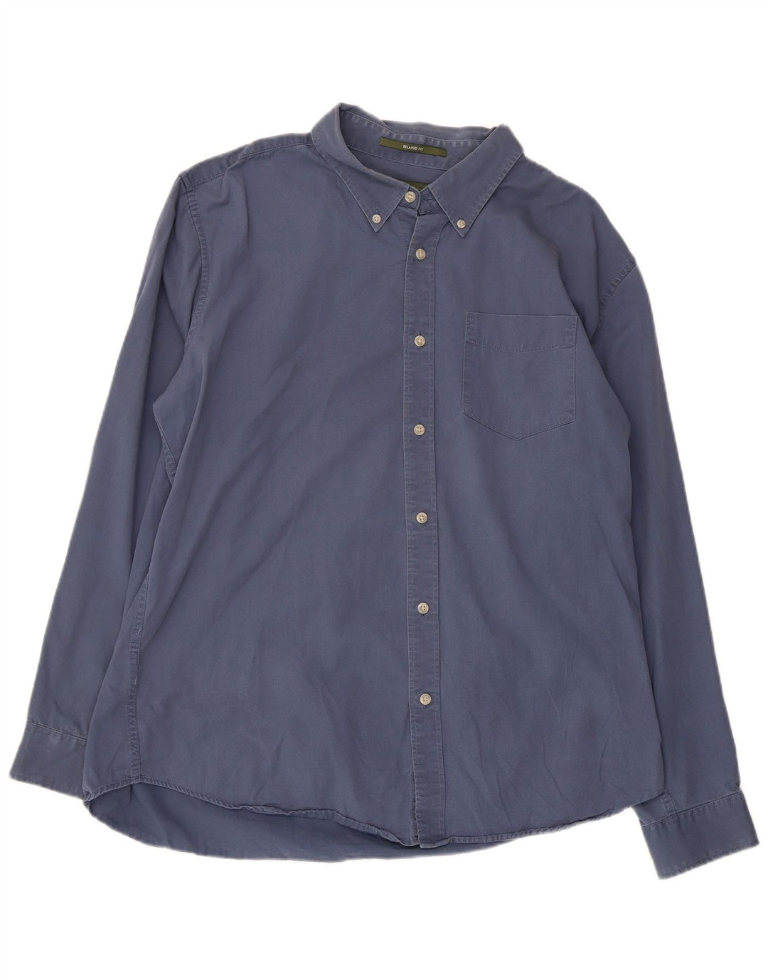 Eddie Bauer muška velika plava pamučna košulja opuštenog kroja