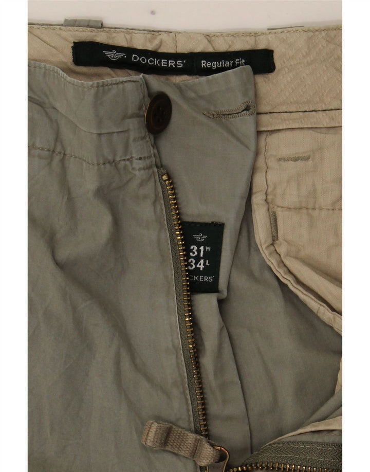 Dockers muške kargo hlače regularnog kroja W31 L34 kaki